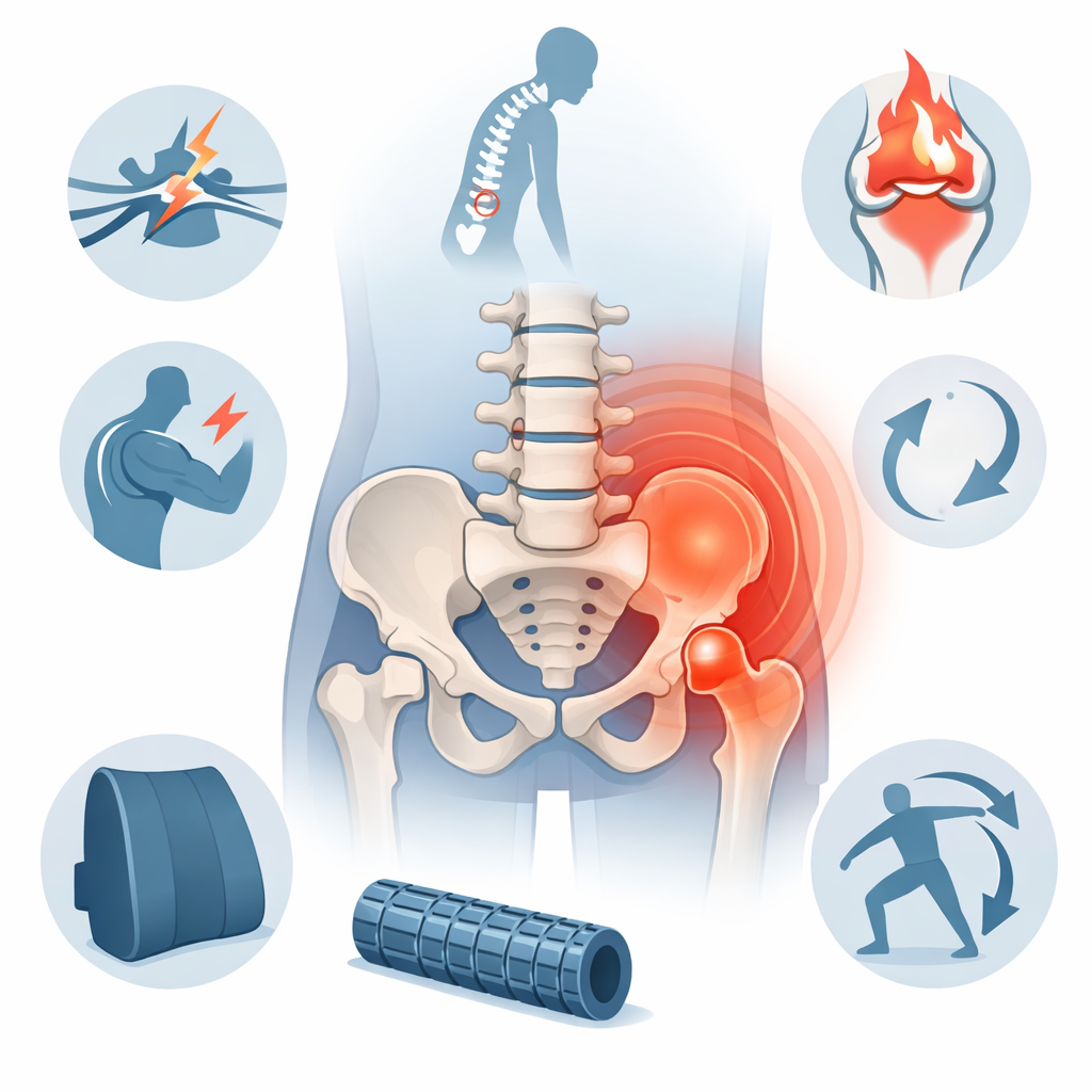 Douleur en bas du dos côté droit et hanche : comprendre les causes et les bons réflexes